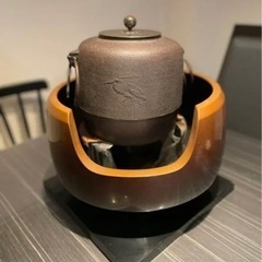 菊池政光作 茶釜 風炉