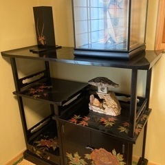 最高級輪島塗　座卓・違い棚　