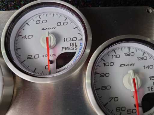 2DIN 60φ 3連メーターパネル 195mm105mm 埋め込み オーディオメーター