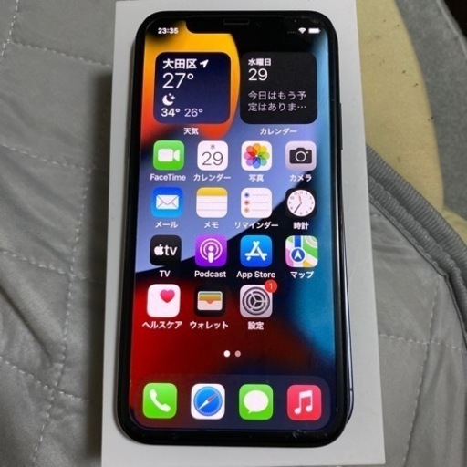 最終案内!美品!iPhoneX スペースグレイ 64GB!!圧倒的値下げ 箱、付属品揃ってます!の画像