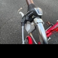 ✅美品💝真っ赤な自転車💝27インチ外装変速譲渡証明書付LEDオートライト付🌸乗り心地最高