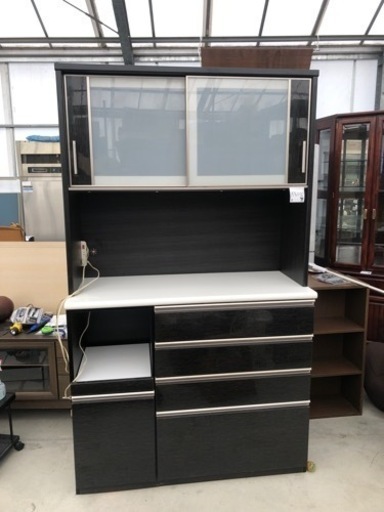 キッチンボードポスティア　120KBBK   ニトリ　食器棚　W1200×D500×H2100