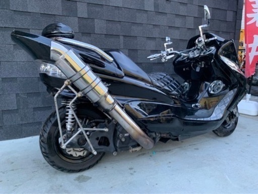 スピーカー４発‼︎ カチアゲマフラー‼︎ 【YAMAHA マジェスティ】ブラック‼︎ スピーカー4発‼︎ カチアゲマフラー‼︎ 【YAMAHA マジェスティ