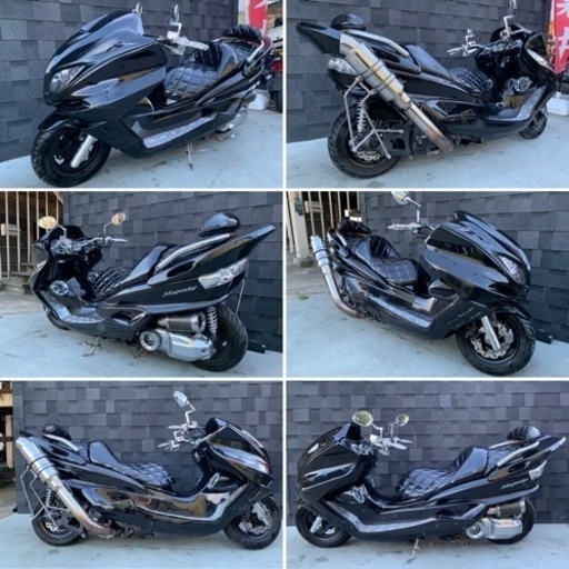 カチアゲマフラー‼︎【YAMAHA マジェスティ】爆音スピーカー４発‼︎ LED付 マジェスティマフラー スピーカー4発‼︎ カチアゲマフラー