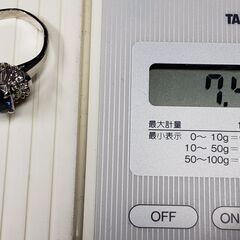 Pt900 最高級色 コーンフラワー ブルー サファイア ダイア リング です。