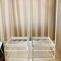 IKEA ハンガーラック 引き出し付 2台 【7/2（土）午後引...