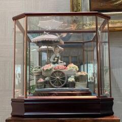 美品 リヤドロ LLADR\'O 『公園通りの花屋さん』 台座付き