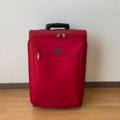 赤色のソフトキャリーケース/キャリーバッグ/スーツケース 