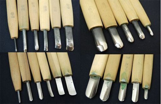 彫刻刀 本職用 22丁(22本) まとめて 木彫 浅丸 キワ(印刀) 平刀 三角刀 札幌市 清田区 平岡 彫刻刀 本職用 22丁(22本) まとめて 木彫 浅丸 キワ(印刀) 平刀 三角刀