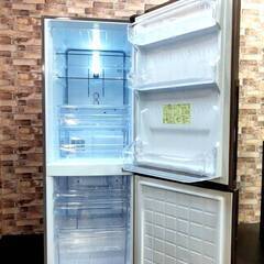 2018年製 SHARP シャープ SJ-PD27D-T 271L 2ドア ノンフロン冷凍冷蔵庫