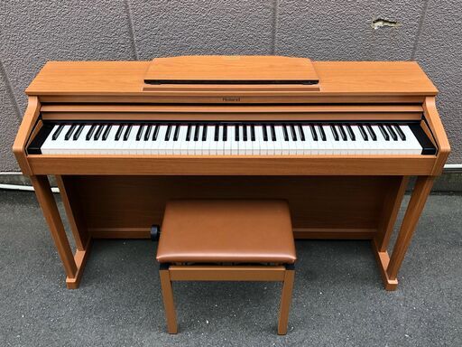 【1F・税込み】Roland ローランド 88鍵 電子ピアノ HP504-LWS イス付属 2013年製【PayPay使えます】