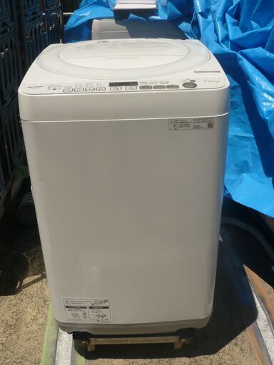 【お取引者決定済み】SHARP　洗濯機　ES-KS70V-W　7kg　2020年製　　　*現状品お渡しとなります。