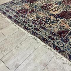 【全国発送可能！】70万円で購入！高級ぺルシャ絨毯 ナイン産 ウール 手織り ラグ