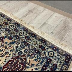 【全国発送可能！】70万円で購入！高級ぺルシャ絨毯 ナイン産 ウール 手織り ラグ