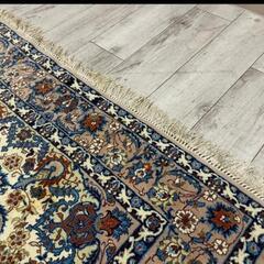 【全国発送可能！】100万円で購入！高級ぺルシャ絨毯 イスファハン 手織り ウール ラグ