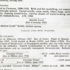 【選定分類：I-⑧モダン・マスターメード・イタリア】Violin Early20thCentury By ANTONIO LECHI 1921 ERIC BLOT鑑定書付