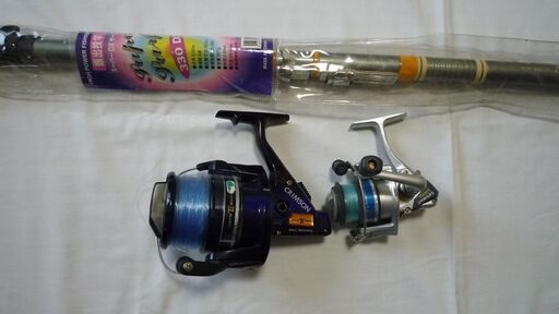 中古 投げ釣りセット竿 2本竿立て 2種類リール 2種類おまけの竿 Sawachan 江別のその他の中古あげます 譲ります ジモティーで不用品の処分