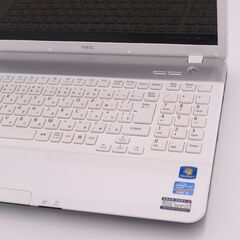 新品SSD Wi-Fi有 NEC ノートパソコン PC-LS550F26W ホワイト 中古良品