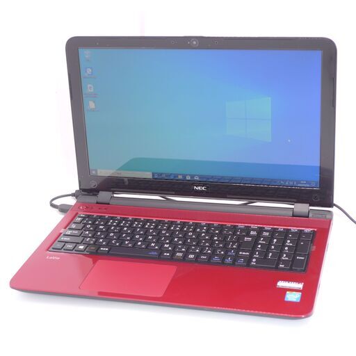 NEC 赤色 ノートパソコン PC-LS150SSR 中古美品 第4世代 Celeron 4GB