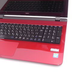 NEC 赤色 ノートパソコン PC-LS150SSR 中古美品 第4世代 Celeron 4GB
