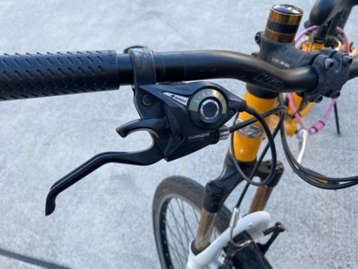 LOUIS GARNAE ルイガノ FIVE クロスバイク 26インチ 中古 自転車 320mm イエロー