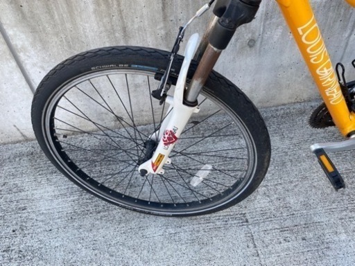 LOUIS GARNAE ルイガノ FIVE クロスバイク 26インチ 中古 自転車 320mm イエロー