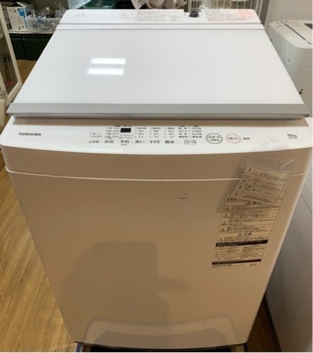 全自動洗濯機　TOSHIBA 東芝　AW-10m7 10k 2020年製　前面、キズ有