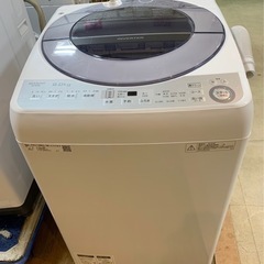 全自動洗濯機　SHARP  ES-GV8C 8k 2018年製