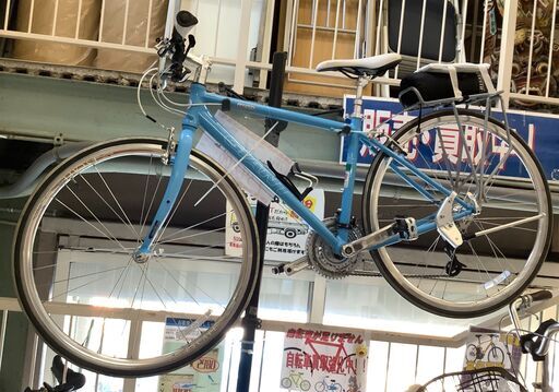 GIANT ロードバイク 自転車 GIANT ESCAPE 28インチ 3×8 24段変速あり XSサイズフレーム ライトブルー 自転車カバー付【ユーズドユーズ名古屋天白店】 J1898