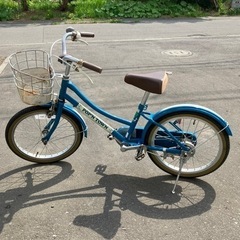 お値下げ歓迎☆ 子供用　女の子　自転車　チャリ　18インチ　ブルー