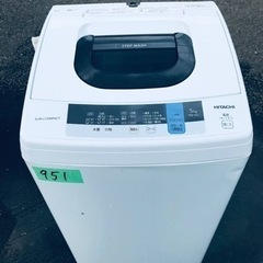③✨2018年製✨951番 日立✨電気洗濯機✨NW-50C‼️