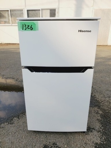 ✨2016年製✨1326番 Hisense✨2ドア冷凍冷蔵庫✨HR-B95A‼️