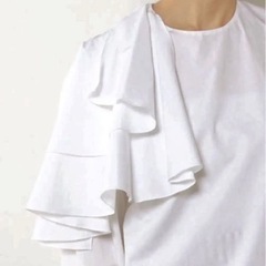 ドゥロワー ブラウス フリル 38