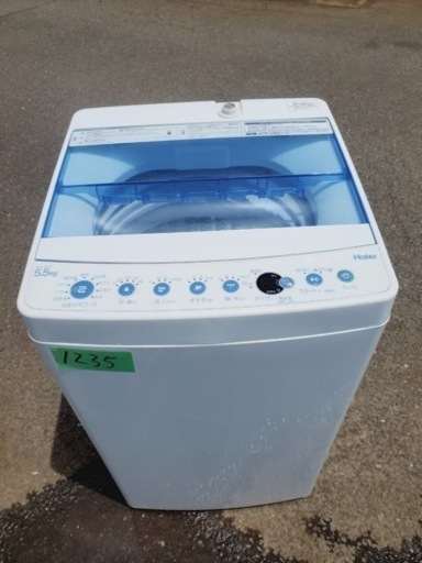 ①✨2018年製✨1235番 ハイアール✨電気洗濯機✨ JW-C55CK‼️