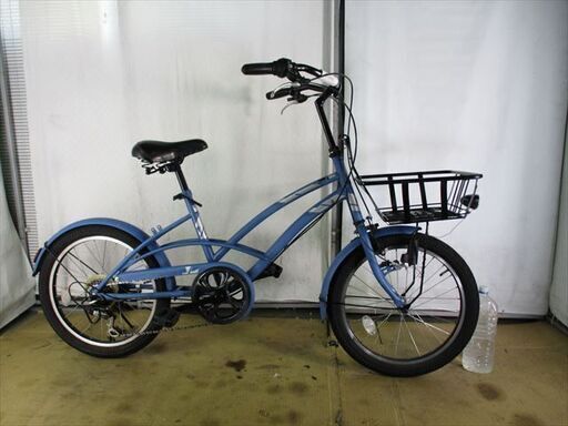 C35☆11800円☆ ミニベロ 丸石 クルーザー ブルー LEDダイナモ 6段変速 ...