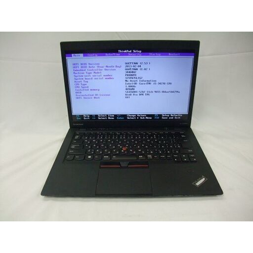\u003c送料と代引き手数料込み@2023/2/24\u003eLenovo ThinkPad X1 Carbon(34484H2) Corei5-3427U/4GB-Memory/128GB-SSD/14インチ