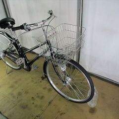 C37☆限定特価☆ 中古自転車 【26インチ 軽快車ブラック 3段 LEDオート