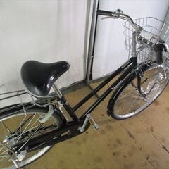 C37☆限定特価☆ 中古自転車 【26インチ 軽快車ブラック 3段 LEDオート