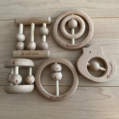 日本製木製おもちゃ　ベビーラトル　　OGKbaby