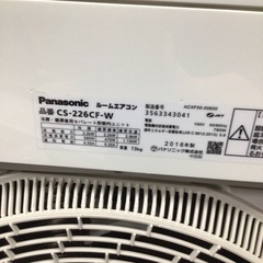 ✳︎難あり ルームエアコン パナソニック CS-226CF 2016年製 2.2kw 6畳用