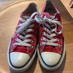 値下げしました！converse 赤　スニーカー