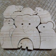 木製　手作りパズル