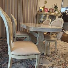 大幅値下げ！　イタリア製 ダイニングテーブル セット【サルタレッリ アマルフィ】 145cm幅