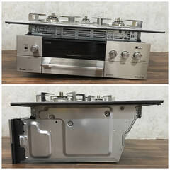 🔷🔶🔷PH9/61　Rinnai リンナイ RHB71W15GR3-W LPガス 2015年製 ビルトイン ガスコンロ DELICIA デリシア ガラストップ 中古美品 RB71W15GR3W🔷🔶🔷