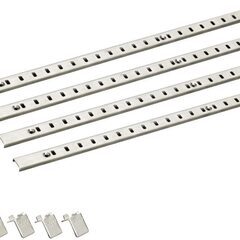 アートランバーO 棚板 O20-16-LW + 棚柱セット 新品 未使用 南海プライウッド シェルホワイト ステンレス シルバー　クローゼットやシューズクロークなどに DIY アートランバー