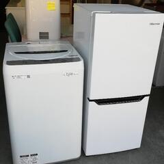 セット600⭐ハイセンス冷蔵庫130L＋シャープ洗濯機4.5kg