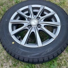 N BOX 軽 ブリザック スタッドレスタイヤ4本 アルミセット