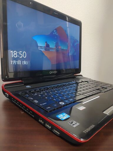 東芝赤 高性能 4コア8スレッド版 Corei7搭載 高速SSD240G メモリ8G CD