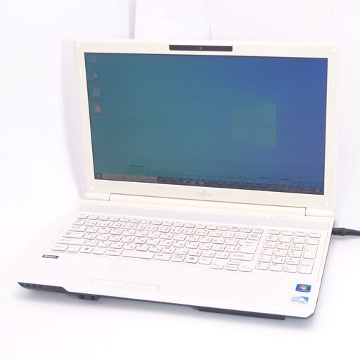 高速SSD Wi-Fi有 ノートパソコン 富士通 AH42/H 中古美品 Pentium 4GB DVDマルチ 無線LAN Bluetooth カメラ Windows10 Office