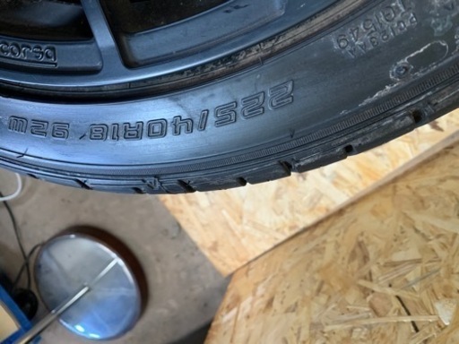 fallen タイヤとcorsaホイールセット。